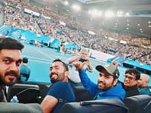 Indian cricket team members spotted at Australian Open 2019