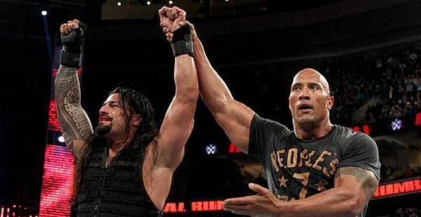 Reigns and the Rock were booed heavily in Philly that night