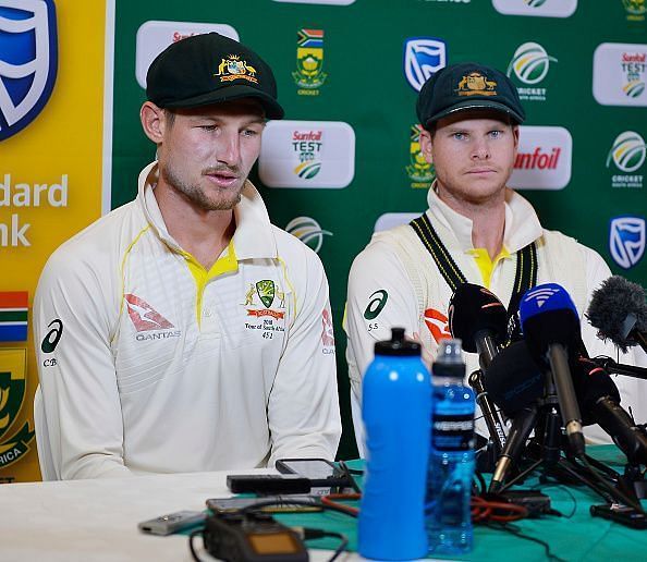 Cameron Bancroft and Steven Smith were banned alongside David Warner