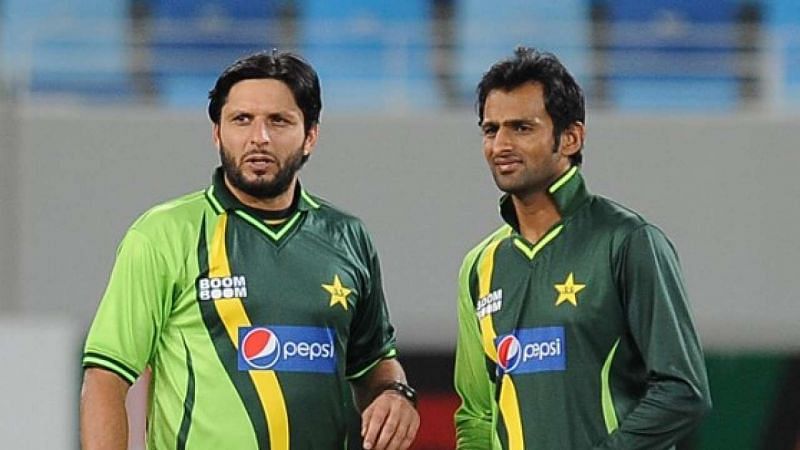 Two Spin bowling all-rounders - Afridi and Shoaib Malik