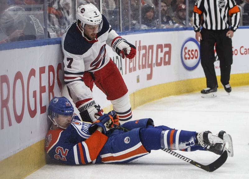 Lemieux scores twice, Jets end year with 43 win over Oilers