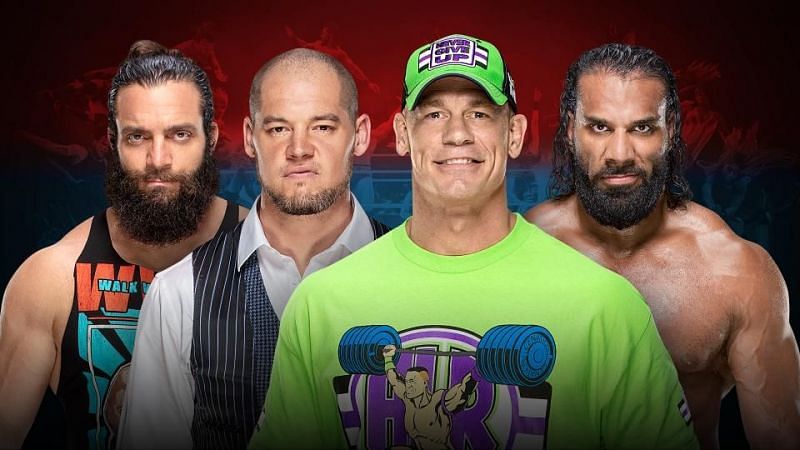 2019 Men&#039;s Royal Rumble Match: Elias, Baron Corbin, John Cena, Jinder Mahal