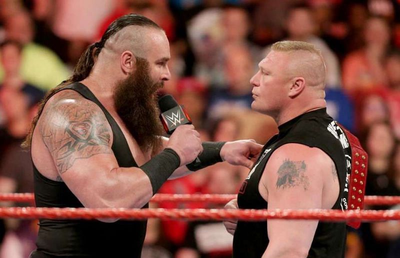 Strowman and Lesnar go one on one at the Royal Rumble