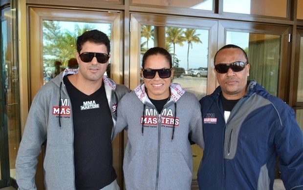 Nunes holds a Brazilian Jiu-Jitsu black belt under the respected Daniel Valverde (left)