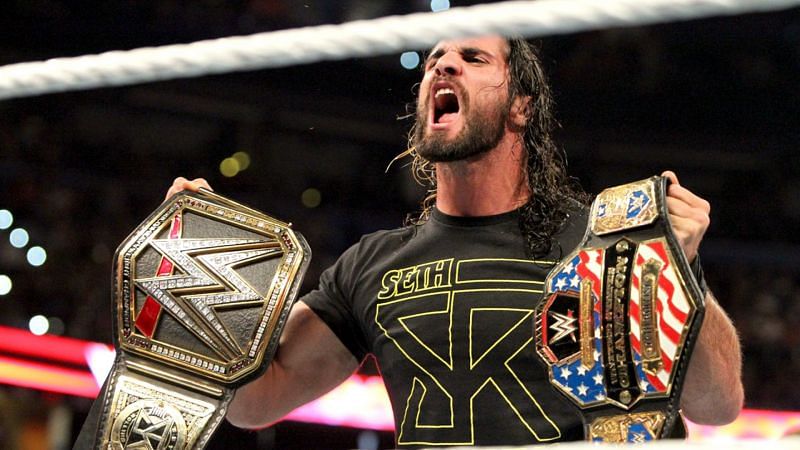 Seth Rollins defended the United States and WWE World Championships in separate matches on the same night.