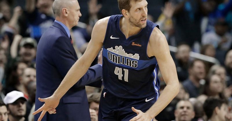 Dirk Nowitzki scored 6 points on his return after missing the game against the Thunder