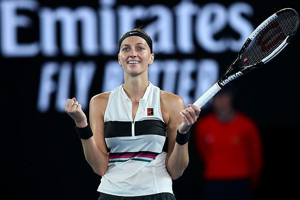 Petra Kvitova after her semi-final win at the 2019 Australian Open