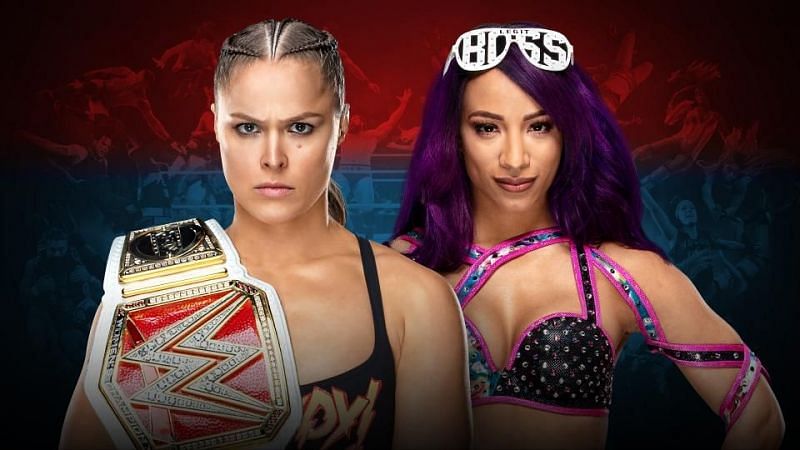 RAW Women&#039;s Champion Ronda Rousey vs Sasha Banks