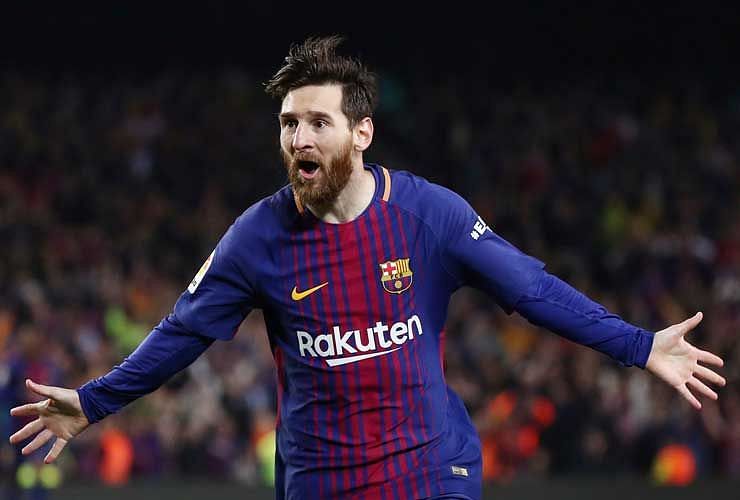 Messi earned &Acirc;&pound;40.5m in the year 2018 as salary