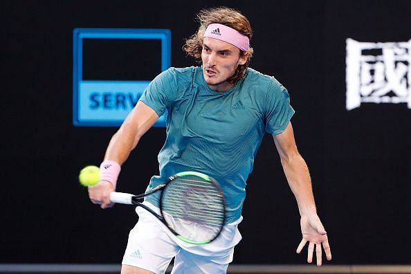 Tsitsipas fought right back, taking the 2nd set