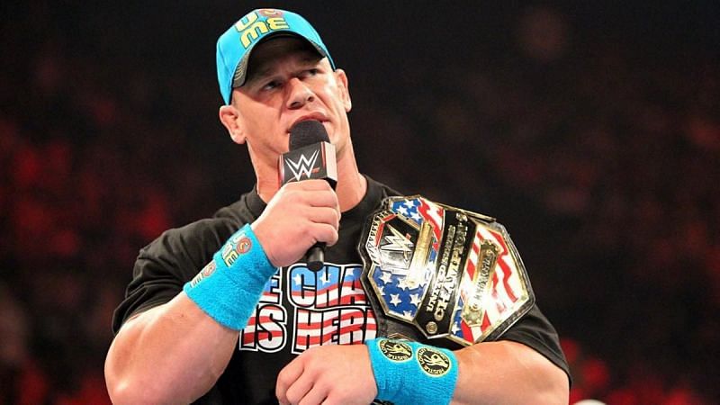 Cena as US Champion in 2015.