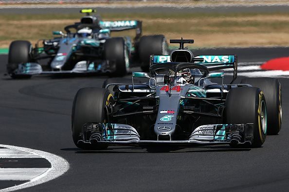 Despite falling to the back of the field, Hamilton still finished ahead of Bottas