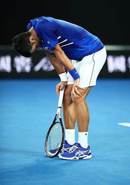 Djokovic looked exhausted towards the end of his 4th round match at 2019 Australian Open