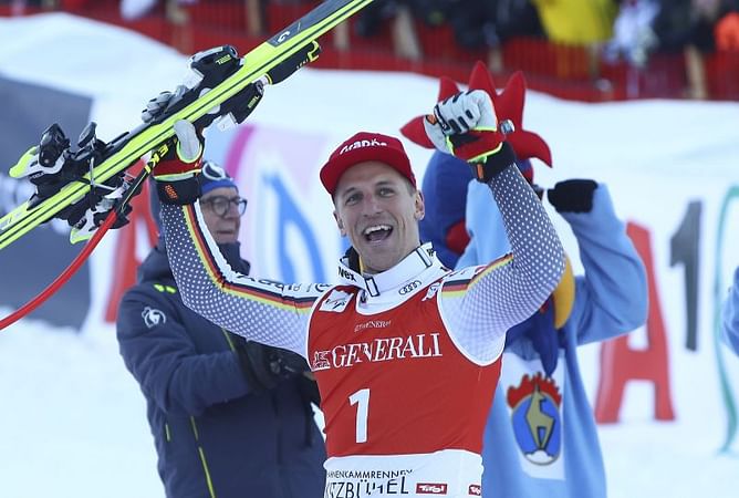 Ferstl is first German skier to win super-G in Kitzbuehel