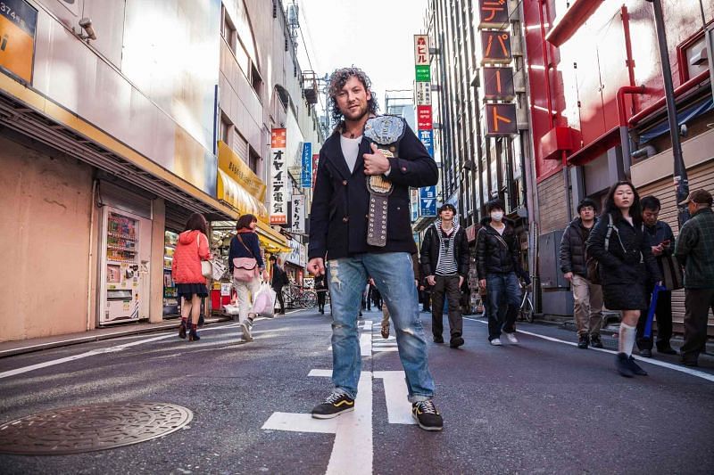 Kenny Omega on the streets of Tokyo