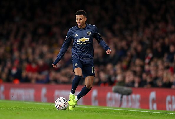 Lingard started in the no. 9 role