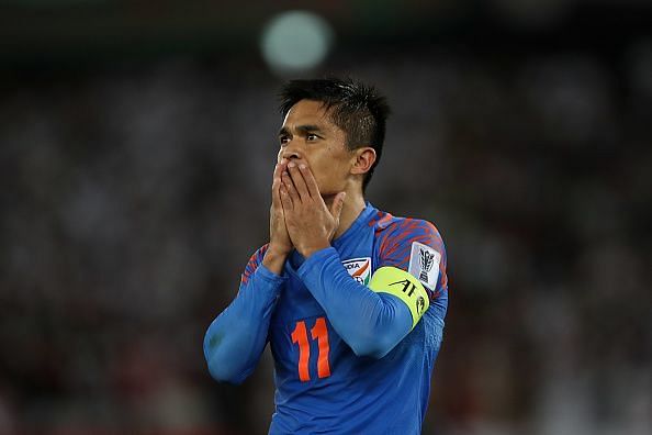 Chhetri had a couple of gilt-edged chances in the first-half