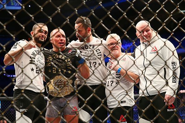 GSP won UFC gold once again at UFC 217