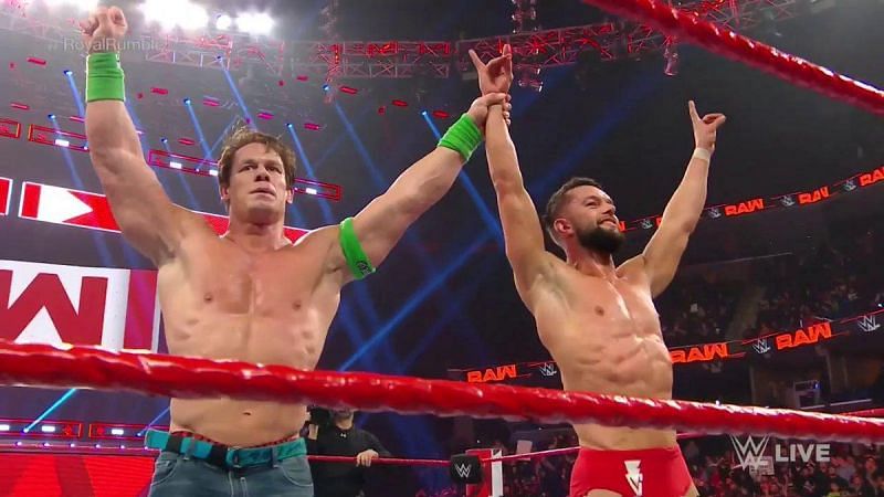 Monday Night Raw ended with John Cena holding Finn Balor&#039;s hand up high!