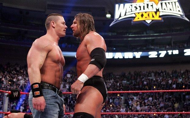 Triple H faces off against John Cena as the last 2 in the 2008 Royal Rumble