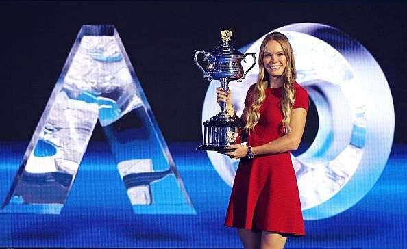 Caroline Wozniacki won her first Grand Slam at last year&#039;s Australian Open