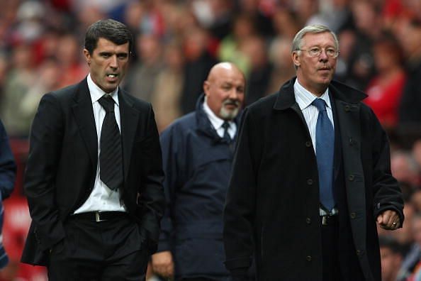 Keane (L) and Ferguson (R) did not part ways on the best of terms