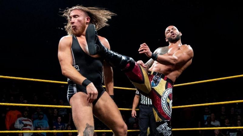 Pete Dunne and Riochet performed Takeover-level at Full Sail