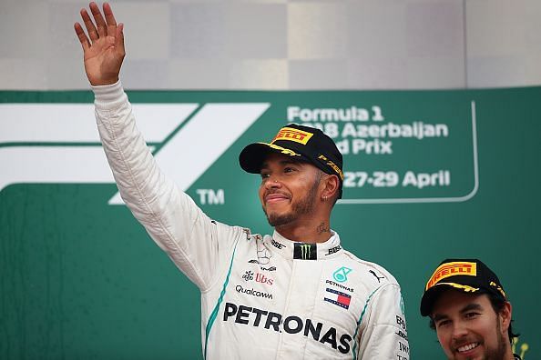 Hamilton&#039;s first win in Baku was also his first of the 2018 season.