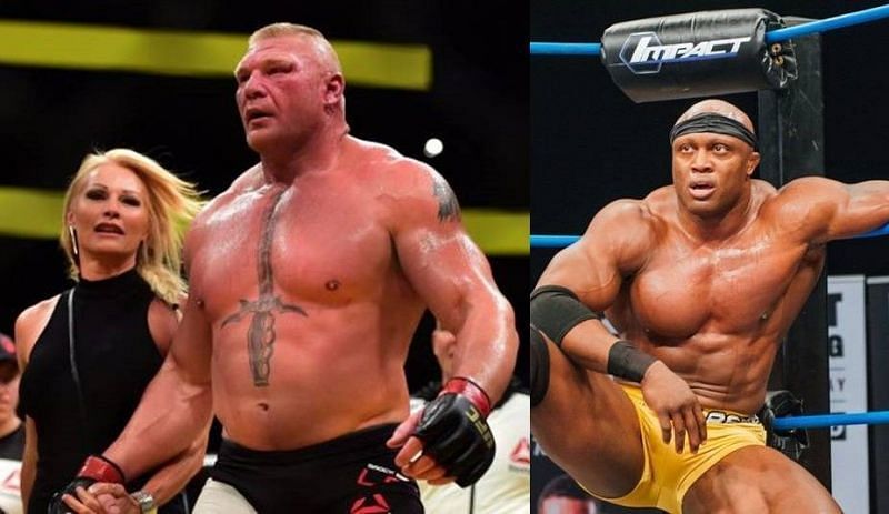 Brock Lesnar and Bobby Lashley has yet to happen in any venue, WWE or in MMA.