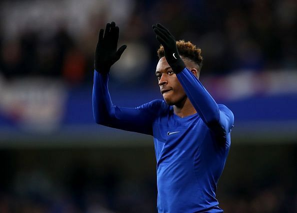 Callum Hudson-Odoi featuring for Chelsea against Sheffield Wednesday in the FA Cup