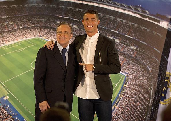 Florentino Perez and Cristiano Ronaldo