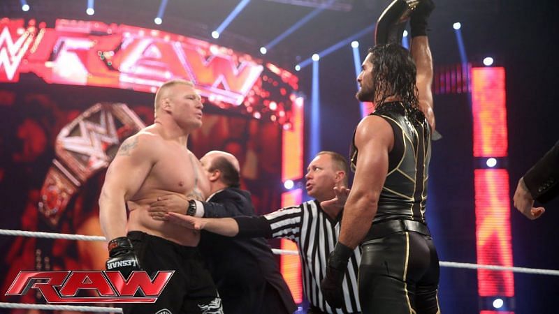 Brock and Rollins have a history after Rollins won the WWE World Championship at WrestleMania 31.