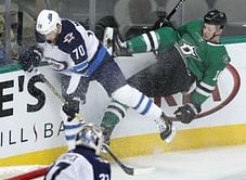 Ritchie, Comeau, Faksa score, Stars beat 1st-place Jets 4-2