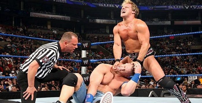 In his first match back from injury, Cena was able to topple Chris Jericho for the World Heavyweight title.