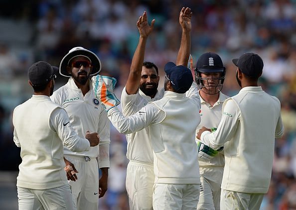 The second-innings specialist Mohammed Shami