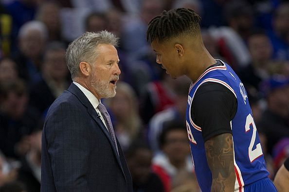 Coach Brett Brown has shown patience with Fultz struggles
