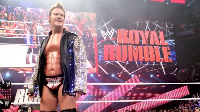 Chris Jericho makes his grand entrance at the 2013 Royal Rumble