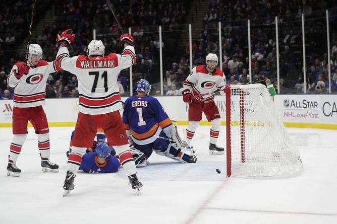 Hurricanes edge Islanders 4-3 for fifth straight win