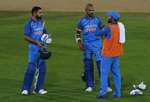 Kohli and Dhawan were quite comfortable against the Kiwis in an easy run chase