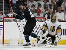 Sharks get late goals to rally past Golden Knights 3-2