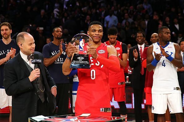 Russell Westbrook was awarded back-to-back All-Star MVP awards