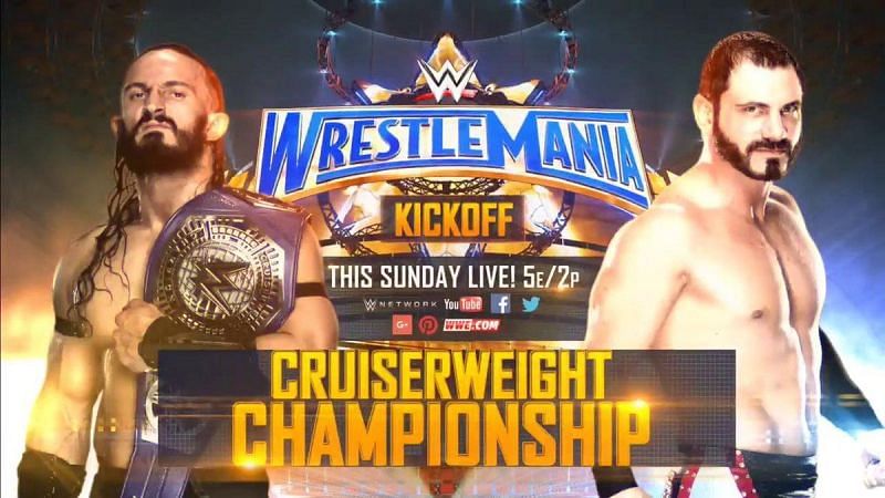 If WWE decides to put the Cruiserweight Championship on Kickoff show this WrestleMania too, it&#039;ll be a real shame
