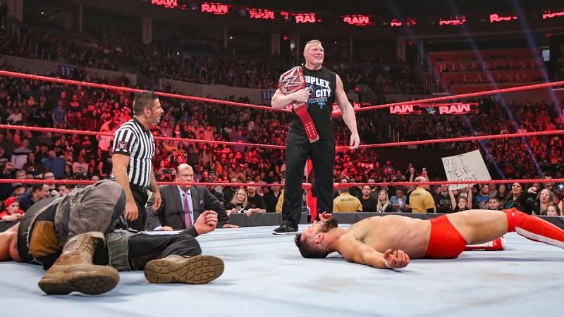 Will Brock Lesnar be standing tall on Sunday?