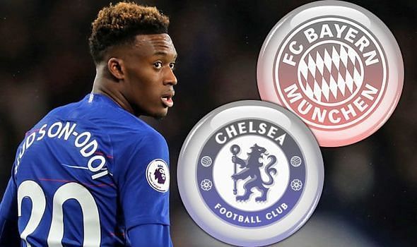Chelsea and Bayern and embroiled in a transfer battle for Hudson-Odoi
