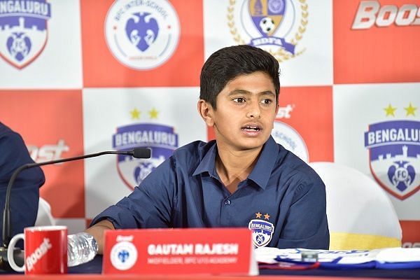 Gautam Rajesh was spotted from Bengaluru FC&#039;s Soccer Shield tournament