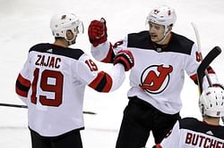 Devils pick up rare road win in 6-3 rout of sliding Penguins