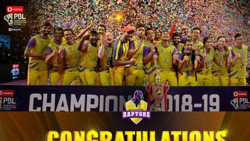 Bengaluru Raptors Team celebrating after their victory