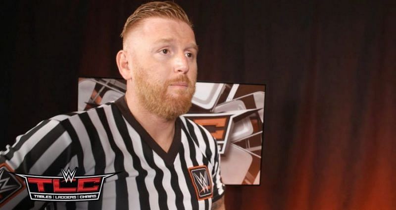 Heath Slater during his run as a referee. (Photo credits - WWE)