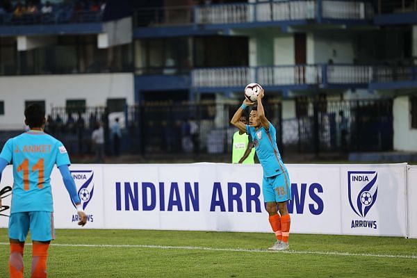 Asish Rai, the right-back for Indian Arrows (Image: AIFF Media)