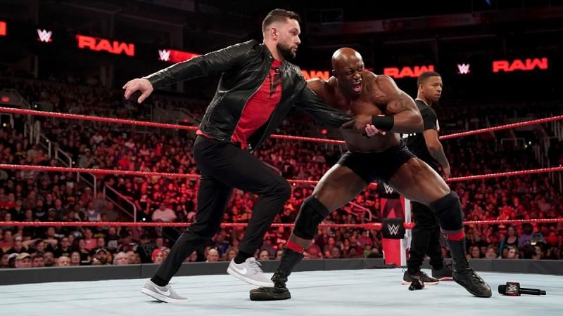 Finn B&Atilde;&iexcl;lor gets brutalized by Bobby Lashley.